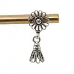 CHAITANYA EMPORIUM stylish wire loop fusion silver jhumke