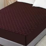 Dream Care mattress protector Coffee Brown Waterproof Quilted Cotton Mattress Protector 48 inch x 72 inch Single Bed Mattress Cover/Bed Cover|BED PROTECTOR|BED COVER|MATTRESS COVER|MATTRESS PROTECTOR|COVER