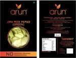 Arun Rice Jeera Pappad | Home Made Crunchy (500 g) Jeera Papad 500 g