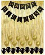 FANEX Happy Birthday Black Banner(Set of 52)