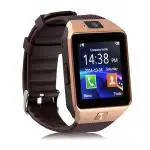 JOKIN Dz09 Smart Watch Phone Camera and Sim Card Smartwatch (Gold Strap, FREE SIZE)