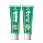 Naturaherb Aayurvedic Vegetarian Herbal Dental Paste |Natural Extract of Neem Laung Aloevera Tulsi Sage Papermint With Complete Oral Care Solution |Naturally Whitening & Effective Dual Action Formula| 150 Gram | Pack of 2