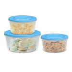 MILTON Store IT Plastic Container Set, 3-Pieces, Blue