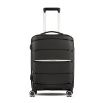 Goblin Keeper Luggage Bag with TSA Lock, Trolley Bags for Travel, Polypropylene Hard Sided 4 Wheels 360 Degree Wheeling Suitcase, 44.80 Liters Travelers Bag Black - 3 Years Warranty (Small)