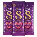 Silk Cadbury Dairy Milk Valentines Heart Blush Chocolate Bar, 150 grams (Pack of 3)