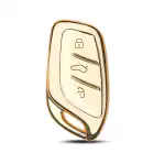 TPU Key Cover Compatible with MG Astor- (White)