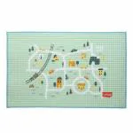 Luvlap Green Rubber Multi Functional Baby Play Mat for Floor 90 x60 cm
