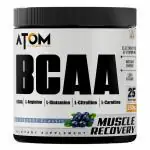 AS-IT-IS ATOM BCAA 250g with L arginine, L Carnitine, L Citrulline for Energy Burst & Athletic Performance | Blueberry classic Flavor