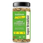 TruNaturals Whole Oatmeal No Added Sugar 650Gm | Unflavoured whole Oatmeal Gluten-free & Vegan | Oatmeal for weight loss | Oat Cereal Breakfast with nuts seeds & berries | Overnight jumbo rolled oats