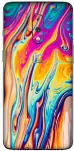 aadia One Plus 7 Matte Vinyl Graffiti Printed Mobile Skin Sticker with Scratch Resistant Lamination