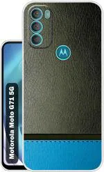 Case Club Grey, Blue Silicon Back Cover For Moto G71 5G, Motorola G71