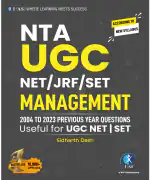 IFAS UGC NET/JRF Management Paper 2 Previous Year Questions Papers (PYQ) with Detailed Solutions from 2004 to 2023 - Best Book for NTA UGC NET & SET Management Examinations in India