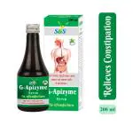 SBS G-Apizyme Syrup - All Natural 100% Ayurvedic Digestive Tonic - 200 ml