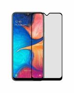 GADGETRONICS Samsung A20 Black Tempered Glass Scratch Resistant and Anti Fingerprint Screen Protector with Easy Installation Kit