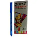 Doms DF Trio-Matic Pen Blue Pack of 100