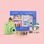 Fujifilm Instax Mini 9 Instant Camera (Lime Green) Moments Box with 20 Shots+ Accessories