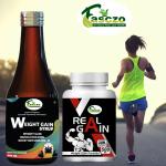 Riffway Real Weight Gain Capsule [30] & Weight Gain Syrup Combo / Protein Supplement Weight Gainers/Mass Gainers (200 ml, No Flavour)