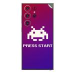 GADGETSWRAP Printed Vinyl Skin Sticker for Samsung Galaxy S23 Ultra - Press Start