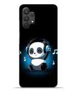 Bhai Cover Samsung Galaxy A32 5G Poly Carbonate 3D Printed Cute Panda Music Lover Mobile Phone Back Cover Case