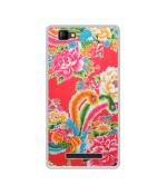 Casotec Cute Floral Pattern Print Design Printed Silicon Soft TPU Back Case Cover for Lyf Wind 7S