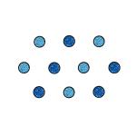 Comet Busters Beautiful Handcrafted Blue Glitter Shimmer Bindis (6mm) (BIN1968) Pack of 1