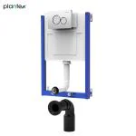 Plantex Concealed Flush for Toilet/Flushing Cistern with Half Frame/Slim and Stylish Tank with Flush Plate/Concealed Cistern (Pack of 1)
