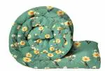 Home Stylish Microfibre All Season/AC/Summer Floral Printed Reversible Double Bed Comforter Blanket | Blanket | Dohar | Duvets - (220 GSM Green Flower
