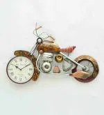NANDANI WOOD Handmade Multicolor Iron Novelty Wall Clock (68.58x5.08cm)