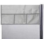 Kuber Industries CTKTC039619 Silver PVC Refrigerator Top Cover with 6 Utility Side Pockets 98 x 54 cm