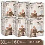 Lyfcare Classic Pull-Up Pants | Waist Size (35-54 Inch) Adult Diapers - XL (60 Pieces)