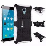 Tarkan Black Rubber, Polycarbonate Back Cover For Meizu M1 Note
