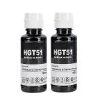 QUINK GT51 Black Ink Compatible for HPGT 51 Ink Bottle Used HPDeskJet GT 5810 GT 5811 GT 5820, GT 5821 Printer, Ink Tank 115 116 310 Printer 315 319 410 415 416 419 457 Black Ink