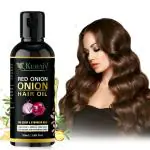 KURAIY Onion Black Seed Hair Oil for Hair Growth for (Kalonji Oil) Dandruff & Hair fall Control With Comb Applicator- Hair Oil ( 50 ml ) & (MEN & WOMEN)