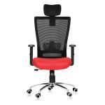 Da URBAN Mascot Red High-Back Mesh Chair with Armrest 49.28 cm x 53.76 cm x 109.76