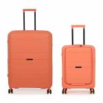 it luggage Momentous Polypropylene Large Medium Hardsided Fashion Luggage Suitcase Expandable8 Wheel Trolley 16-2886-08 Coral with TSA Lock- LM