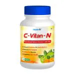 Healthvit C- Vitan-N Natural Vitamin C and Zinc Tablets Immunity, Antioxidant, Skincare (60 Tablets)
