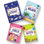 BOOKFORD My New Copy Coloring Book For Kids (Astronaut ,Beach ,Boys ,Girls) - Fun, Educational, Colorful Imagery, Engaging Activities, And Hours Of Entertainment Drawing Books For Kids Suitable For All Ages Groups(Set Of 4)