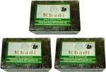 Khadi Herbal Basil Scrub Soap, 125 Gram Each (Pack Of 3)