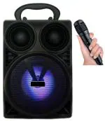 MUSIFY HOT SALE WS-402 Wireless Speaker Led Disco Light subwoofer Sound System with DJ Light Carry Handle-Travel Speaker Support Bluetooth, FM Radio, USB, Micro SD Card Reader, AUX with [Free Mic] 15 W, 4