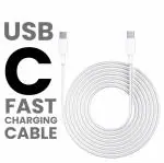 BIGGEAR 1Pc 3Amp USB Type C to Type C Data Sync & 18W PD Fast Charging Cable