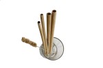 Bamboo Straw Pack of 4 with one starw cleaner ( sisal fiber straw)