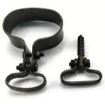 START NOW Belt Holder Set for 12-Bore Short-Gun Black (Double Barrel) Gun (Black)
