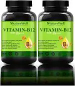 Naturewell Organic Vitamin B12 Organic And Natural Ultra, 60 Capsules Each (Pack Of 2)
