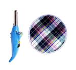 First Front Dolphine Shape Electric Gas Lighter With Roti Round Cover and Multicolour, Pack of 2