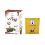 SCORIA Herbal Molasses Coffee Hookah Flavor With Brick Pack of 2