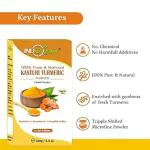 Indo Organic Sandalwood, Multani mitti and Turmeric Face Pack for Glowing Skin, Oil Control, Acne, Pimples, Detan, Blemishes, Pigmentation & Brightening (400 g)