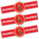 Festiko Team RCB Wristbands (Set of 10 Pcs), Ipl Theme Wristbands, Cricket Party Props, Ipl party supplies, Ipl Party Wearables