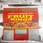 kwik snack by KWIK SNACK Fruit Ring Loops | Crunchy Multigrain Breakfast Cereal| Mixed Fruit Flavor| Pouch (400 g)