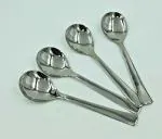 SHLINCO Stainless Steel Serving Spoon Set for Kitchen, 22 cm Length | Set Of 4 | Stainless Steel Serving Spoon Set (Pack of 4)