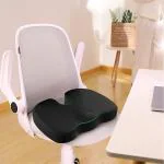 ALANFIT ORTHODESIGN Memory Foam Coccydynia Cushion Coccyx Orthopedic Seat Cushion Coccyx Cushion for Relief from Lower Back, Sciatica, Tailbone, Lumbar Pain , Piles Hemorrhoids - AF-COCX-8